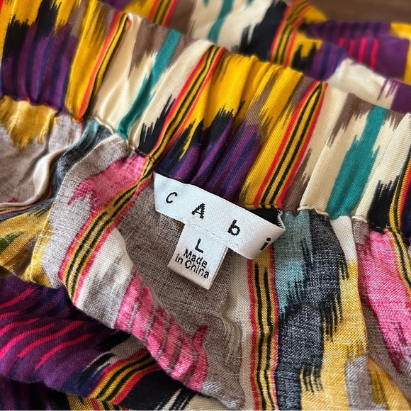 Cabi Colorful Patterned Women's Skirt L - Picture 5 of 9